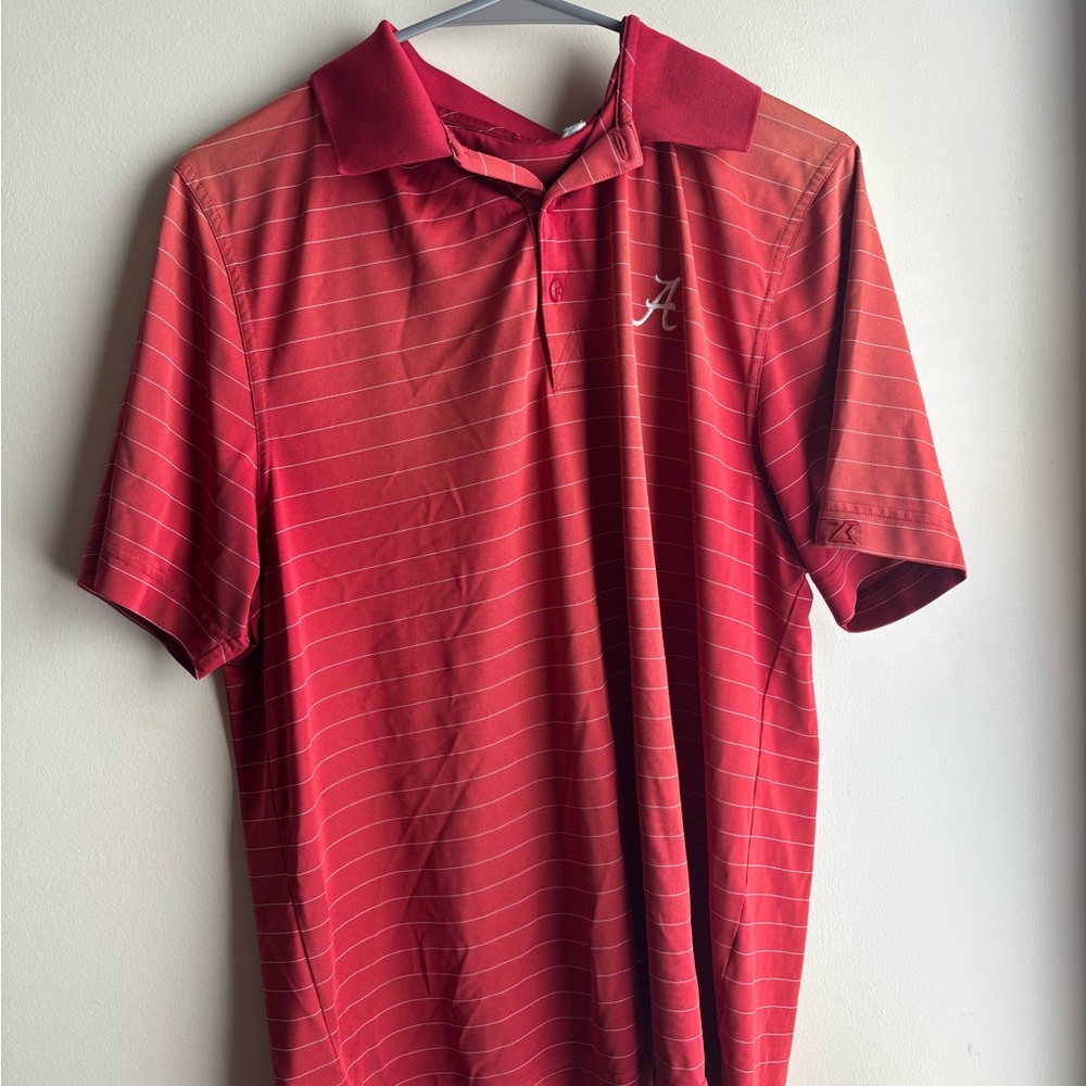 Alabama Crimson Tide Cutter and Buck Red Polo Large